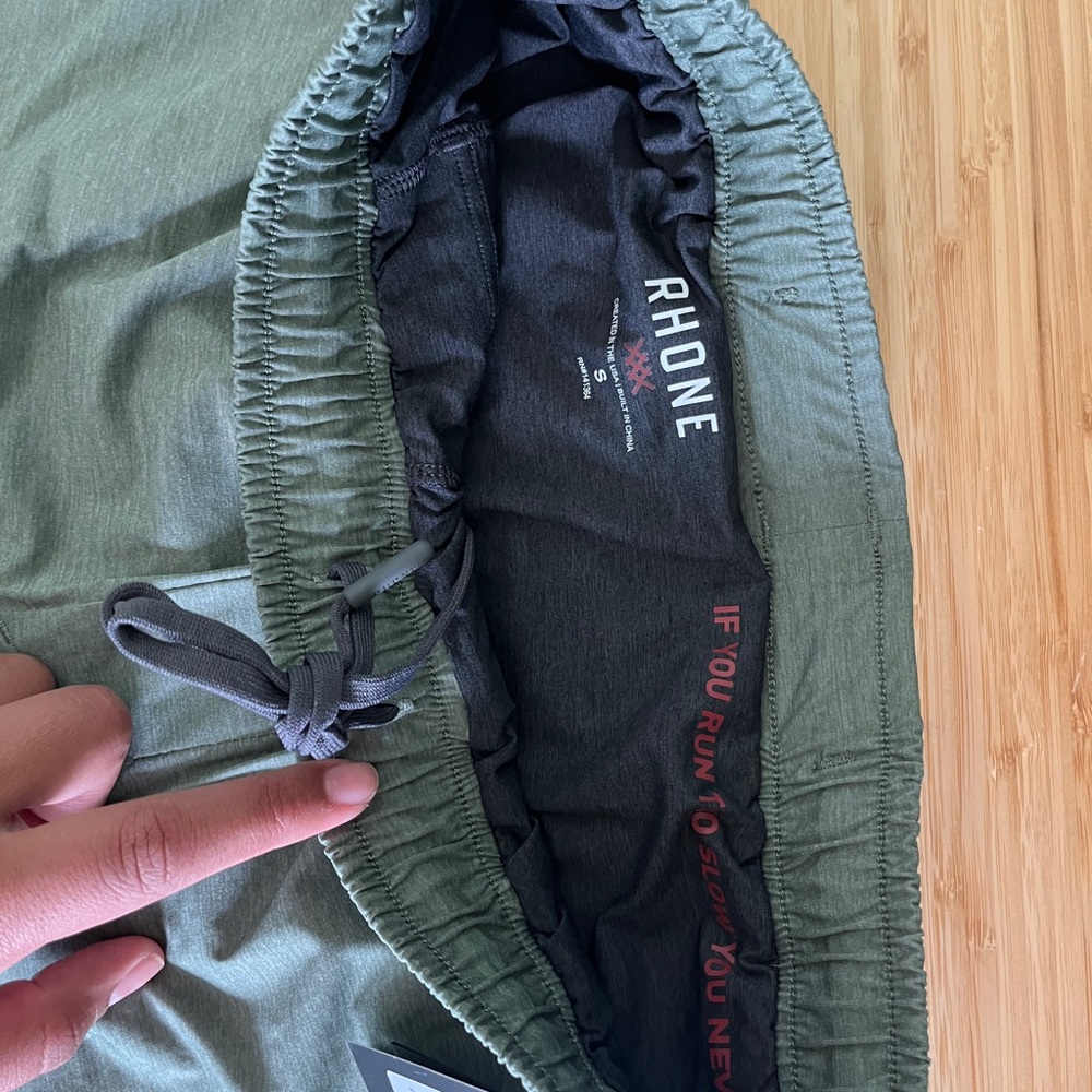 Rhone Olive Performance Shorts